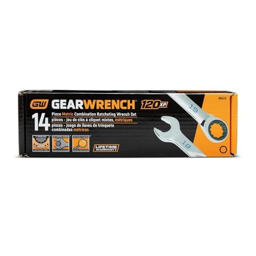 GEARWRENCH Universal Spline XL Ratcheting Combination SAE Wrench Set - 86426