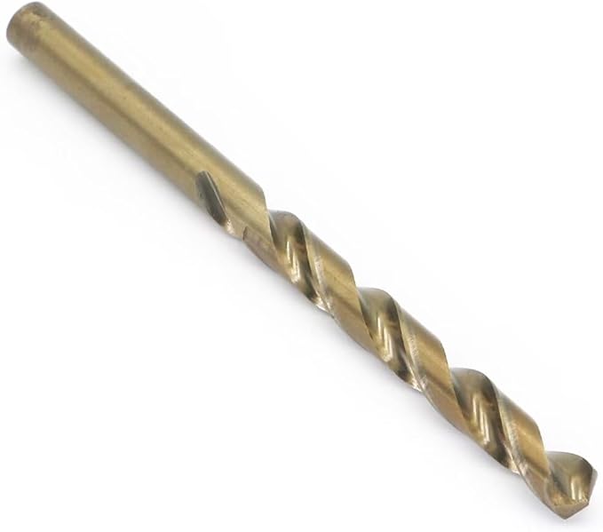 Metric Cobalt Drill Bits 7mm 10PCS, M35 high Speed Steel, high Hardness Straight Shank Drill, Mechanical or Hand Drill for Drilling, Suitable for Stainless Steel, Iron, Copper and Aluminum.