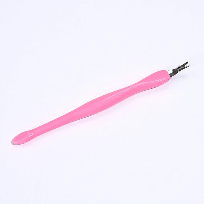 Cuticle knife Trimmer, 24 Pack Cuticle ForkTrimmer Nail Cuticle Remover Trimmer Pusher Dead Skin with Double Head V-Shaped Fork Manicure Pedicure Cleaner Care Tools for Home and Nail Shop (P)