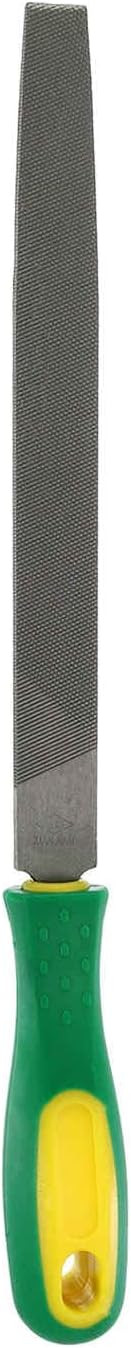 HARFINGTON Tip Coarse Cut File 8" Double Cut Teeth High Carbon Steel Hand Rasp File with Plastic Handle for Metal Wood Deburring Removing