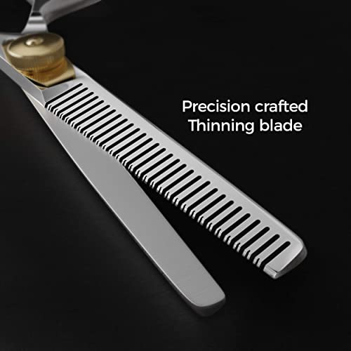 Suvorna 6.5??Thinning Shears for Hair Cutting, Trimming and Styling. Stainless Steel Texturizing Shears, blending shears and Layering Scissors for Cutting Hair for Women, Men and Adults