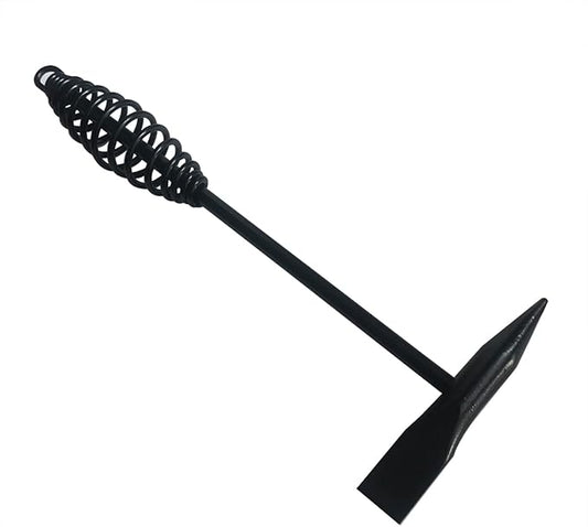 Welding Chipping Hammer with Coil Spring Handle, Wire Brush. Shock-Dampening Steel Rust Removal (1 PCS Hammer)