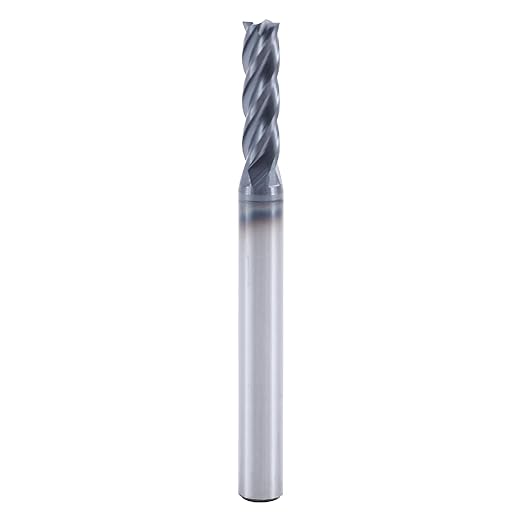 ISB 5/32?쇺?Carbide Square End Mill Bits, 4 Flute Micro Grain Carbide Mill Bits Set for Alloy Steels/Hardened Steels/Aluminum/Copper, Suitable for DIYers and Professionals, 1 Piece