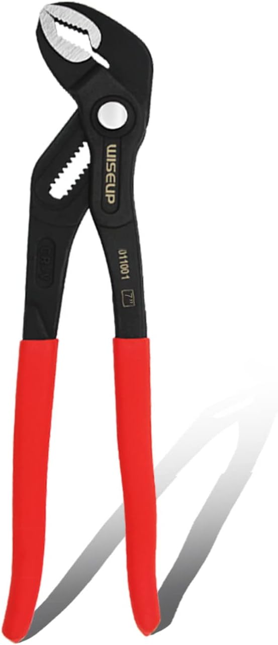 WISEUP 12-inch Groove Joint Pliers, Fast Adjust Tongue and Groove Pliers, V-Jaw Water Pump Pliers with Comfort Grip for Home Channel Locks Large