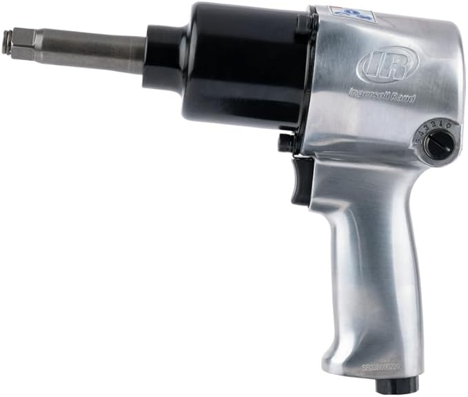 Ingersoll Rand 231HA-2 1/2" Air Impact Wrench, 2" Ext Anvil, Super Duty, 600 ft-lb Torque, Friction Ring Retainer, Pistol