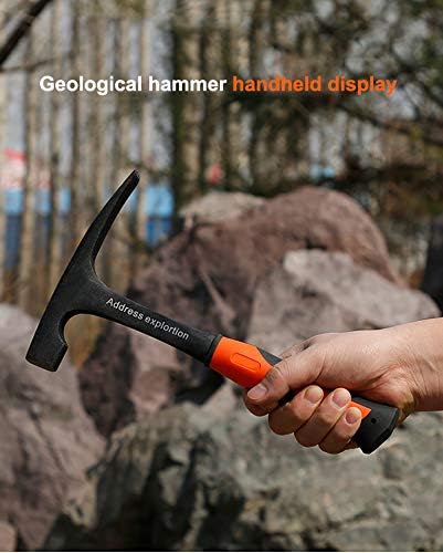 Forged Brick Hammer, Geologist Rock Pick, Bricklayer's/Mason's Hammer - 30 oz Masonary Tool with Forged Steel Construction & Shock Reduction Handle