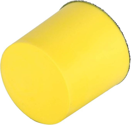 2 Inch Round Hand Sanding Block Foam Sanding Pad with Hook Loop Backing for Dust Free Woodworking Surface Polishing and Finishing