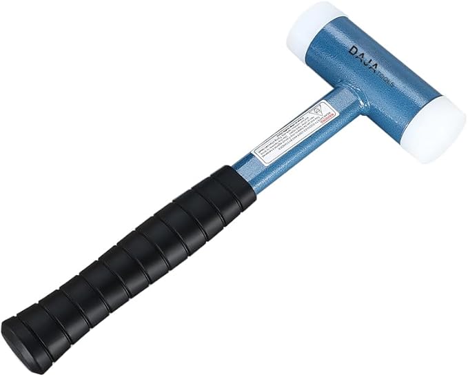 Non Rebounding Hammer Dead Blow Hammer Nylon Hammer Face Filled With Steel Shot Face Diameter 40mm/1.6inch (Steel handle, 40)