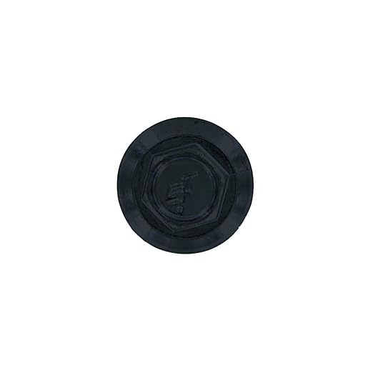 Fasteners Plus ST Fastening Maxx SteelBinder Metal to Metal #12 X 1-1/2" Black Screws with EPDM Rubber Washer, 250-Count - Designed for Roofing and Siding Panels