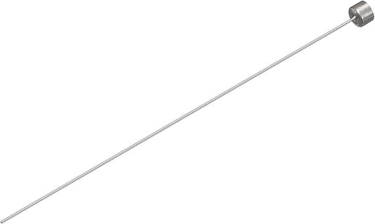 uxcell Straight Ejector Pins, 0.6mm Dia. 65Mn Steel Round Tip Punch 100mm (4") Long for Mechanical Maintenance