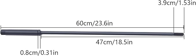 R8 Milling Machine Pull Rod, 7/16 Thread R8 Draw Bar Overall Drawbar For Bridgeport Milling Machine Part