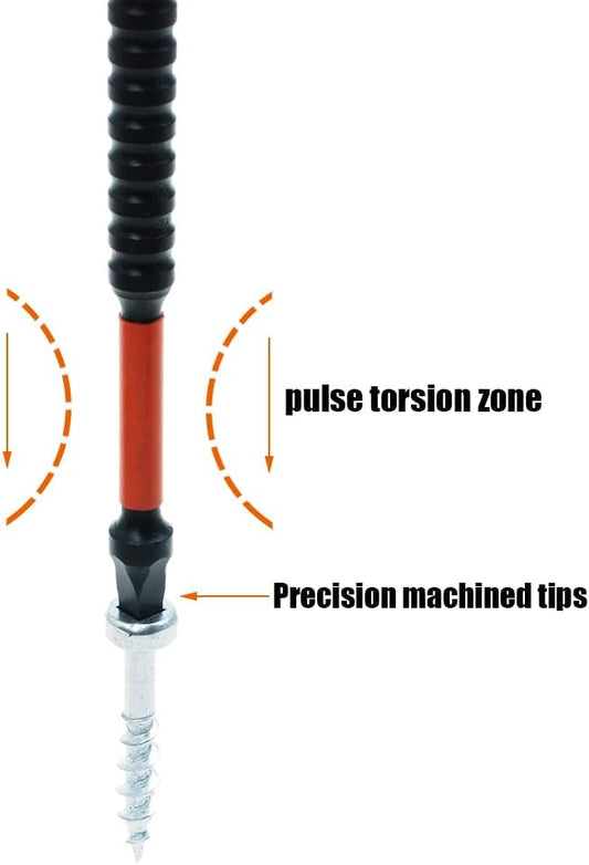 AUTOTOOLHOME 10 Pack #2 Square Driver Bit 6 inch Long Square Impact Drill Bit for Pocket Hole Jig System SQ2 Bits
