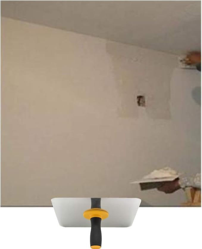 Lightweight Premium Aluminum Plate Plastering Hawk Plastering Hand Board with Comfort Grip Handle 12 x 12-Inch