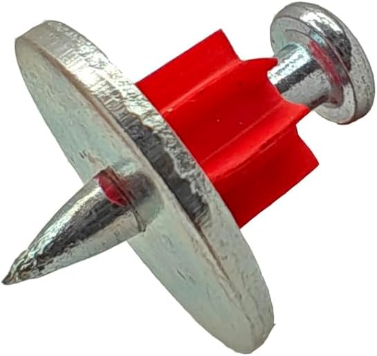 3/4" Powder Actuated Fasteners, Drive Pins with 3/4" Wahser, PW75-75F10, 100pcs/pack, 4 Pack
