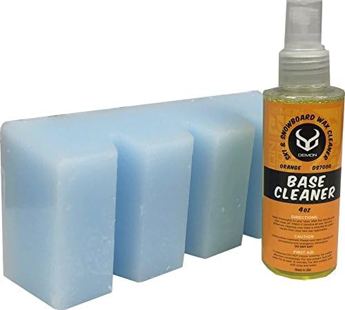 Demon Park Ranger Ski & Snowboard Tuning Kit with Iron, 1lb Wax Block, Base Cleaner & Snowboard Wall Mount Hanger