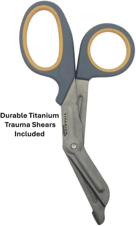 Custom Personalized BATCLIP SHEARS ??Handmade Leather EMT Shears Holster | Custom Engraved | Belt or Vest Clip | Left or Right-Handed | Titanium Shears Included | Made in Maine (Red)