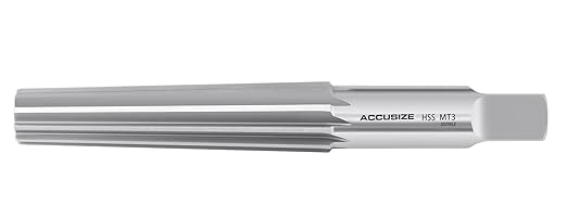 Accusize Industrial Tools H.S.S. Morse Taper Finishing Reamer, MT3, 2802-0003