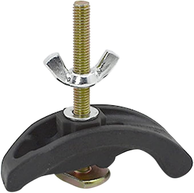 4-Piece Arcuate Press Plate Clamps, T-Track Hold-Down Fixtures, Universal CNC Router & Drill Press Accessories, Heavy Duty Workpiece Holding for Woodworking, Metalworking, and Engraving Machines