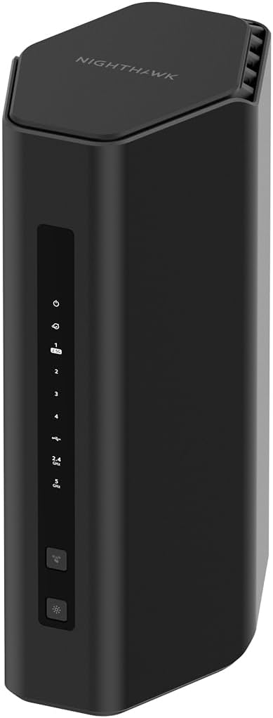 NETGEAR Nighthawk Dual-Band WiFi 7 Router (RS180) - Router Only, BE5500 Wireless Speed (up to 5.5 Gbps) - Covers up to 2,500 sq. ft., 80 Devices - 2.5 Gig Internet Port ??Free Expert Help