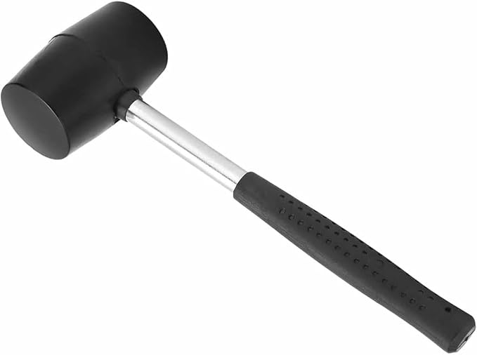 Rubber Mallet 300g Stainless Steel Tube Rubber Handle DIY Hand Tools