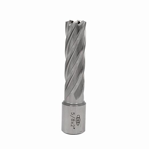 HSS M2AL Annular Cutter 2" DOC with 3/4" Weldon Shank for Magnetic Drill Press by EST (D5/8" X 2")