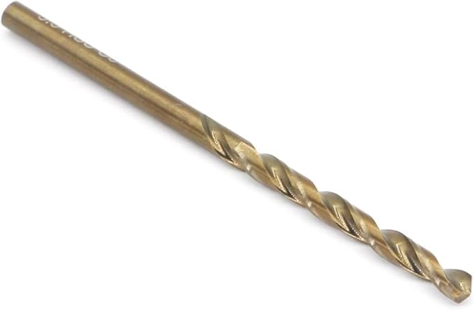 Metric Cobalt Drill Bits 3.5mm 10PCS, M35 high Speed Steel, high Hardness Straight Shank Drill, Mechanical or Hand Drill for Drilling, Suitable for Stainless Steel, Iron, Copper and Aluminum.