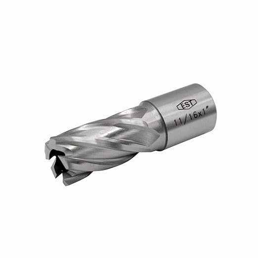 EST HSS M2AL Annular Cutter 1" DOC with 3/4" Weldon Shank for Magnetic Drill Press (D11/16" X 1")