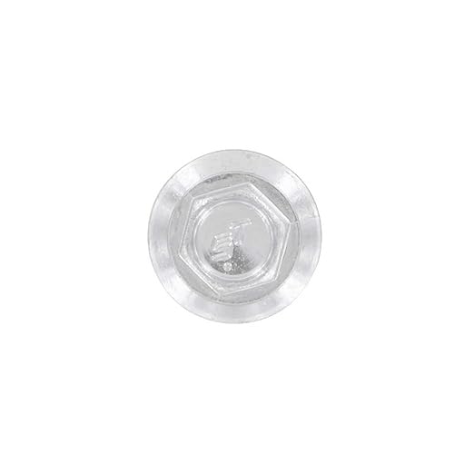 Fasteners Plus ST Fastening Maxx SteelBinder Metal to Metal #12 X 1-1/4" Polar White Screws with EPDM Rubber Washer, 250-Count - Designed for Roofing and Siding Panels