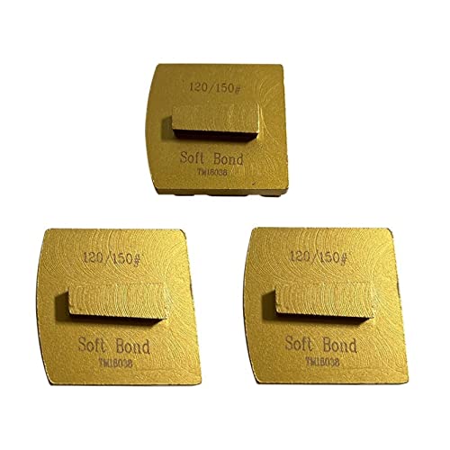 Scanmaskin Diamond Grinding Discs, Set of 3, Soft Bond, 120/150 Grit