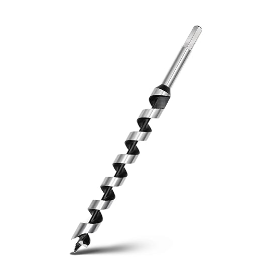 7/8 inch x 11.8 inch Auger Drill Bit for Wood,Hex Shank Ship Auger Bit for Soft Wood, Hard Wood, Plastic, Composite Materials and DIY Projects