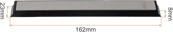 uxcell Diamond Sharpening Stones 2000 Grit Whetstone Knife Sharpener Stone with Non-Slip Base