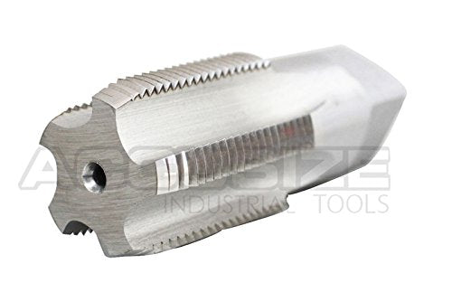 Accusize Industrial Tools 1'' to 11-1/2, 5 Flutes H.S.S. Taper Pipe Tap-Npt, 3-3/4'' Oal, 1-3/4'' Thread Length, American Standard, Npt-1