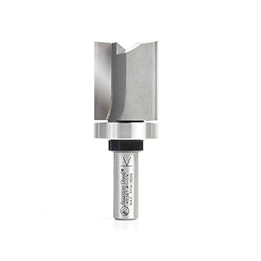 Amana Tool 45367 Carbide Tipped Flush Trim Plunge Template Router Bit 1-1/4 Dia x 1-1/2 Inch x 1/2 Shank with Upper Ball Bearing