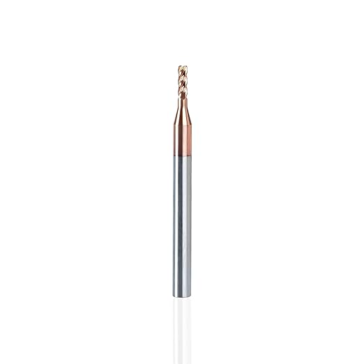 NZ 4F 1/16" Square End Mill with TiSiN Coating, Milling Cutter HRC55 for Machining Hardened Steel, Stainless Steel, Titanium Alloy, Alloy Steel, Cast Iron
