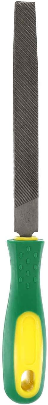 HARFINGTON Tip Coarse Cut File 6" Double Cut Teeth High Carbon Steel Hand Rasp File with Plastic Handle for Metal Wood Deburring Removing