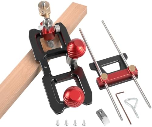 Router Plane, Precision Quick Adjust Depth Adjustment Handheld Planer Aluminum Alloy Woodworking Tool for Corner Tuning Cutting Dados Grooves Mortise DIY Carpentry