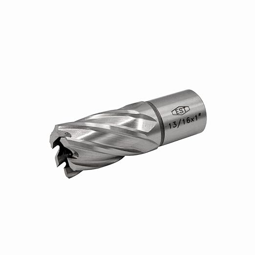 EST HSS M2AL Annular Cutter 1" DOC with 3/4" Weldon Shank for Magnetic Drill Press (D13/16" X 1")