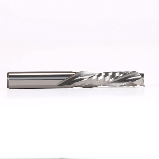 Spiral Router Bits Up Down CNC Compression Bit 1/4 inch Shank &Cutting Diameter, 1" Cutting Length Compression Router Bit, Carbide CNC End Mill Spiral Bit 1/4 for Wood Cut Carving Engraving Grooving