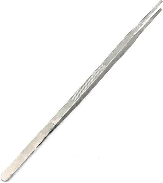 G.S INDUSTRIAL TWEEZERS FORCEPS STAINLESS STEEL FOR JEWELRY-MAKING, NAIL, LABORATORY WORK 24 INCHES LENGTH