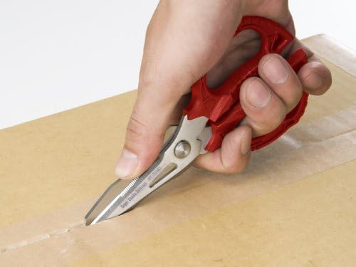 VAMPLIERS 6.3" Compact Heavy Duty Electrician Scissors. Made in Japan. 4-in-1 Multipurpose Blades.