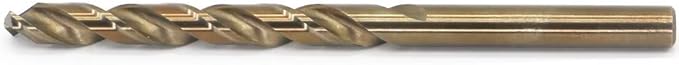 Metric Cobalt Drill Bits 6.5mm 10PCS, M35 high Speed Steel, high Hardness Straight Shank Drill, Mechanical or Hand Drill for Drilling, Suitable for Stainless Steel, Iron, Copper and Aluminum.
