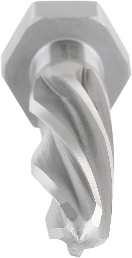 Accusize Industrial Tools H.S.S. Aligning Reamer - 1-1/16'' Diameter, 5'' Flute, 7'' OAL, Hex Shank, Spiral Flute, 0523-6055
