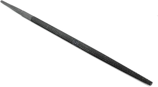 Benchmark Abrasives 8" Round Hand File Without Handle, American Pattern Metal files, Hardened Steel Deburr Tool for Shaping Metal, Plastic, Aluminum, Stone Carving, Metalworking, Woodworking (8")