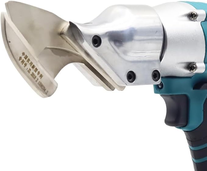 Electric Metal Scissors, Cordless Metal Sheet Shears, 180N.m Torque Metal Cutter with 2pcs 3000mAh Batteries 360 Degree Pivoting Head for Cutting Steel, Aluminium, Plastic, Fabric