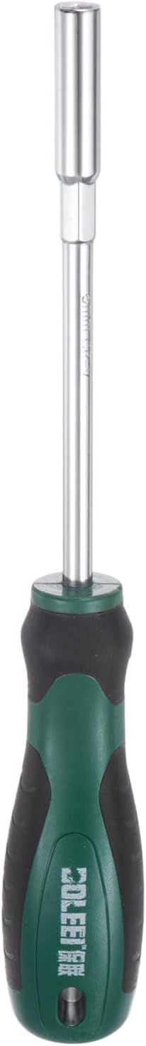 HARFINGTON Metric Nut Driver 6mm CR-V Non-Magnetic Tip Hollow Shafts Hex Socket Screwdriver with Non-Slip Handle for Automobile Repair