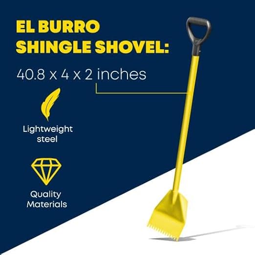 Tie Down 13882 El Burro Shingle Shovel, Stripper, Roof Tear Off and Nail Removal Tool