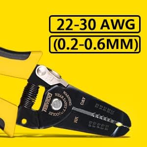 DOWELL 22-30 AWG Wire Stripper Wire Stripping Tool Wire Cutter And Multi-Function Hand Tool竊똏rofessional Handle Design And Refined Craftsmanship.