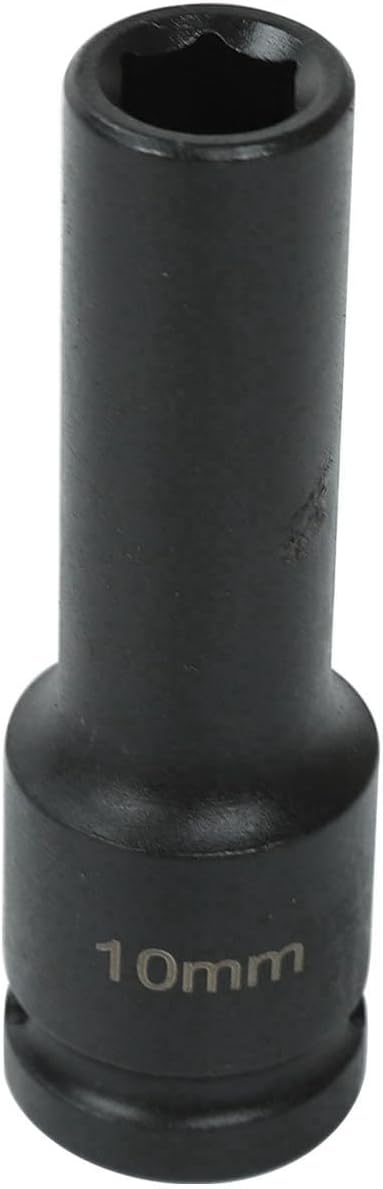 15 Pieces 1/2 Inch Drive Deep 6 Point Metric Impact Socket Set (10-24 mm), 4883 with Storage Case