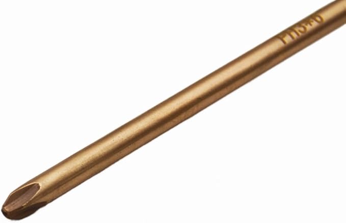 Non-Sparking PH3 Phillips #3 Screwdriver,Beryllium Bronze Copper Non Spark, 8 Inch (200mm) Working Length, 12-4/5 inch Total Length, Spark Free Safety, non-magnetic, corrosion-resistant