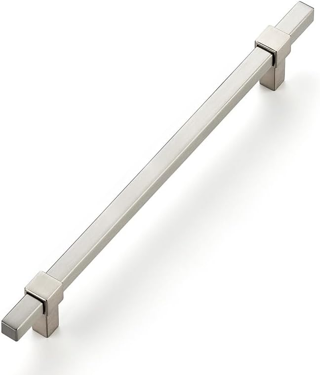 1 Pack Brushed Nickel Cabinet Handles - 7-1/2" Hole Center Cabinet Pulls Drawer Pulls Cabinet Hardware Kitchen Handles for Cabinets